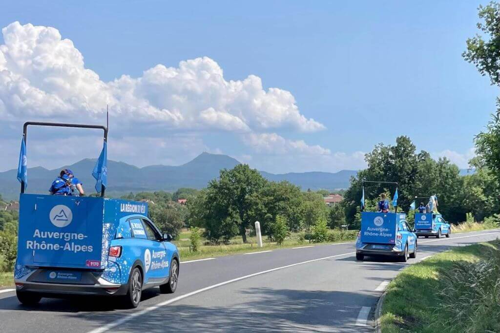 Région Auvergne-Rhône-Alpes au Tour de France